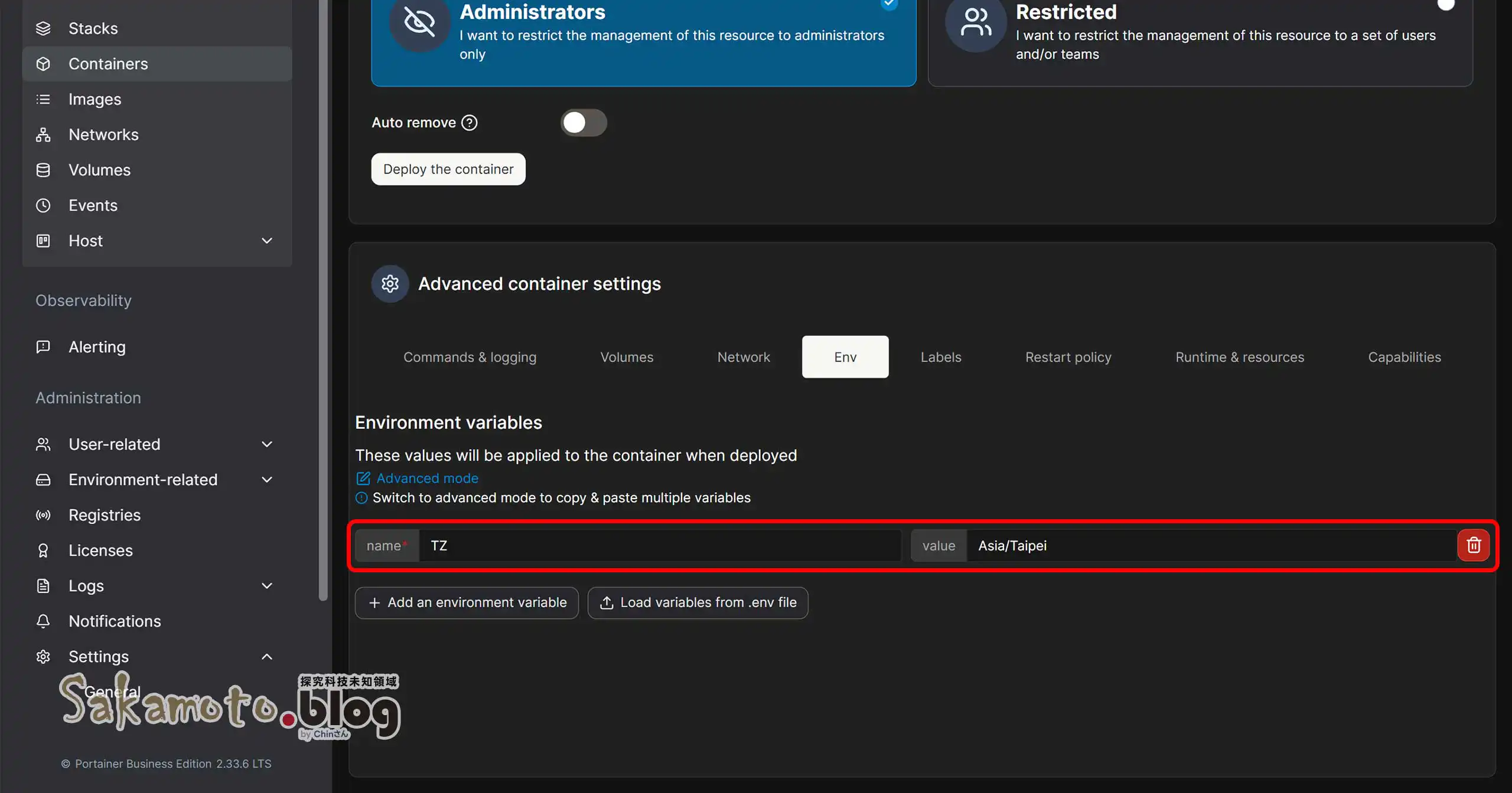 Portainer Cloudflared
