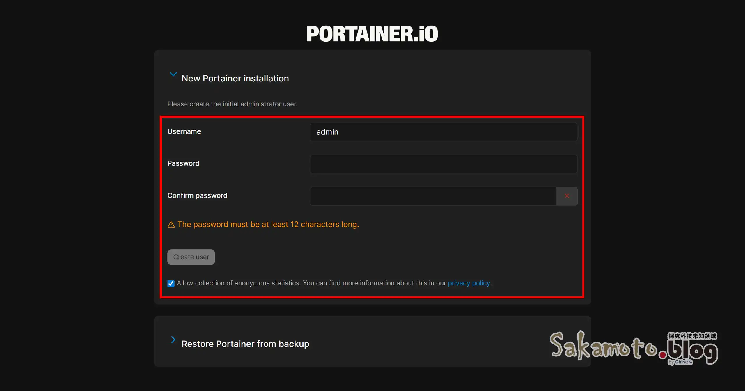 Portainer Install